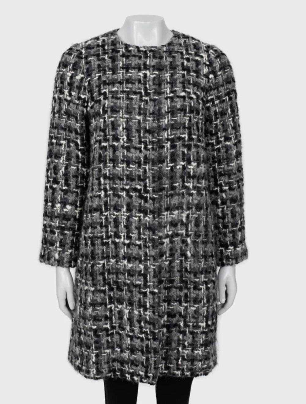 Dolce & Gabbana Wool Blend Collarless Coat Sz.40